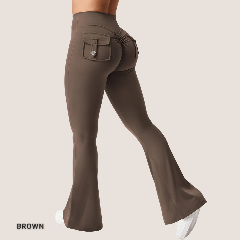 CARGO FLARE FIT © | Push Up Cargo Leggings