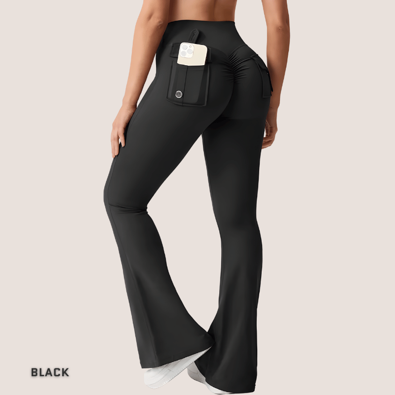 CARGO FLARE FIT © | Push Up Cargo Leggings
