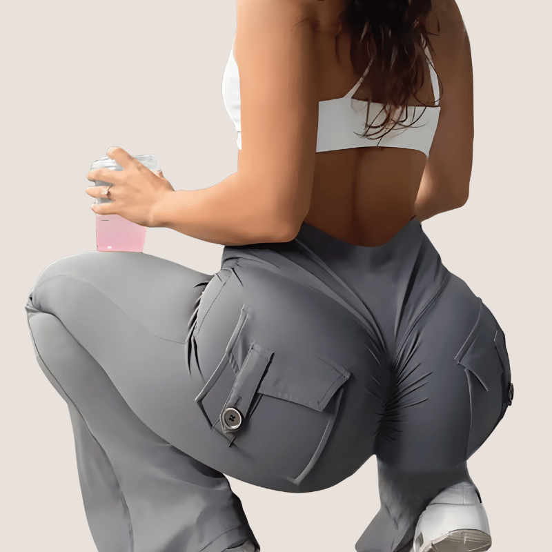 CARGO FLARE FIT © | Push Up Cargo Leggings - Ionicfire