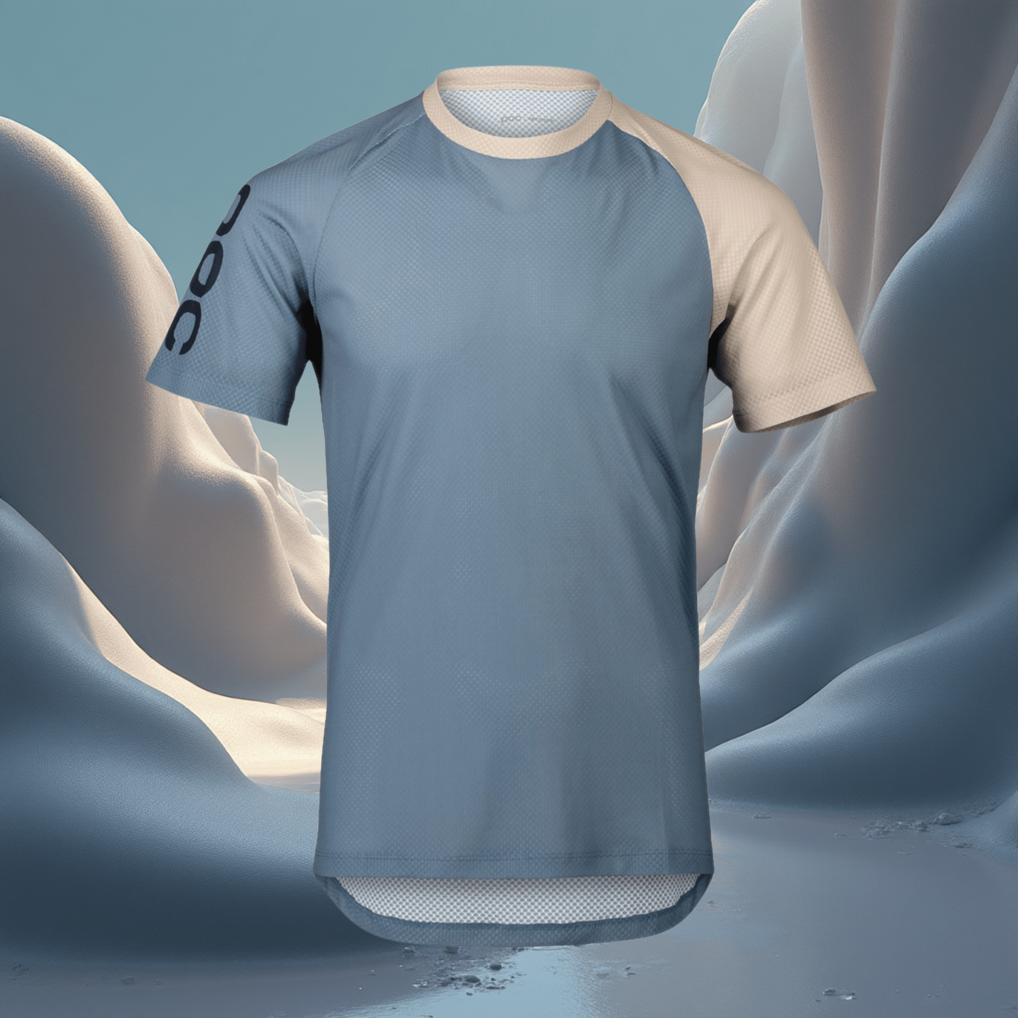 MTB T-Shirt - Blue/Beige - Ionicfire