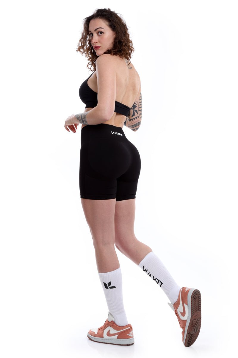 POLLY black - High waisted Shorts - Ionicfire