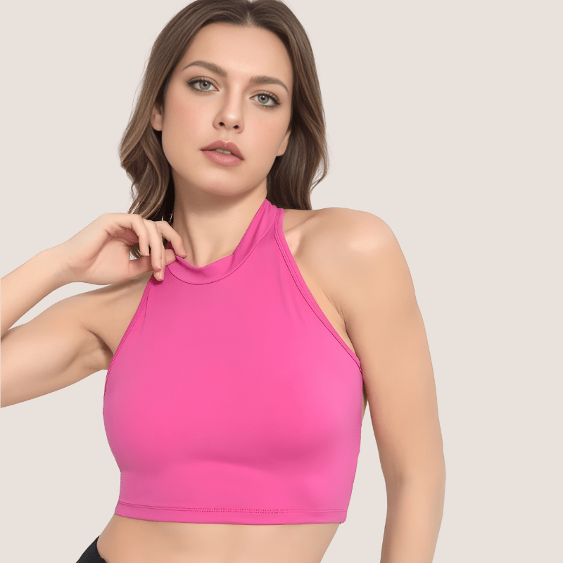 STRA TOP Pink © | Push Up Top with Bands - Ionicfire