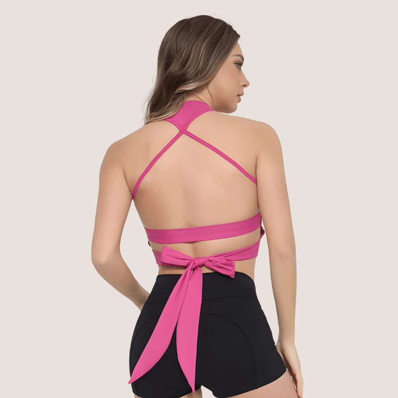 STRA TOP Pink © | Push Up Top with Bands - Ionicfire