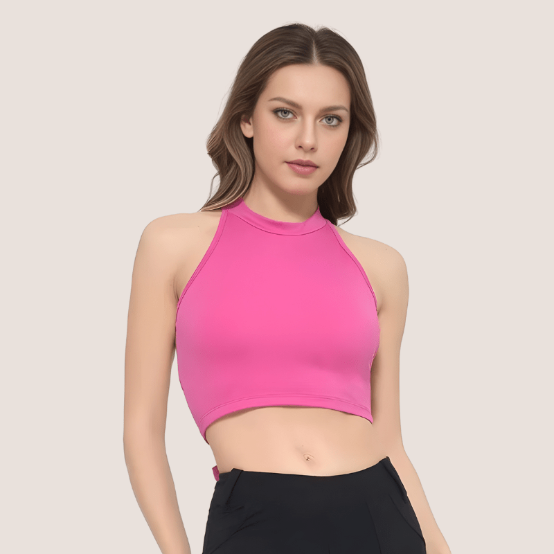 STRA TOP Pink © | Push Up Top with Bands - Ionicfire