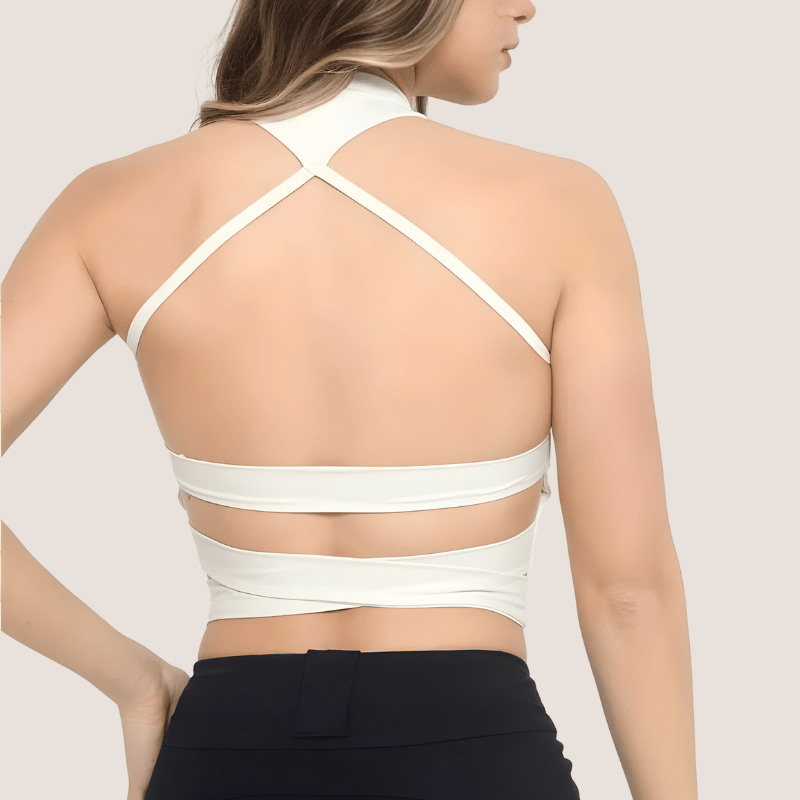 STRA TOP White © | Push Up Top with Bands - Ionicfire