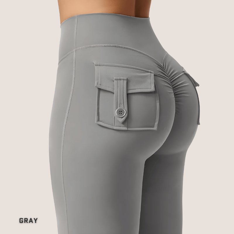 CARGO FLARE  FIT © | Push Up Cargo Leggings