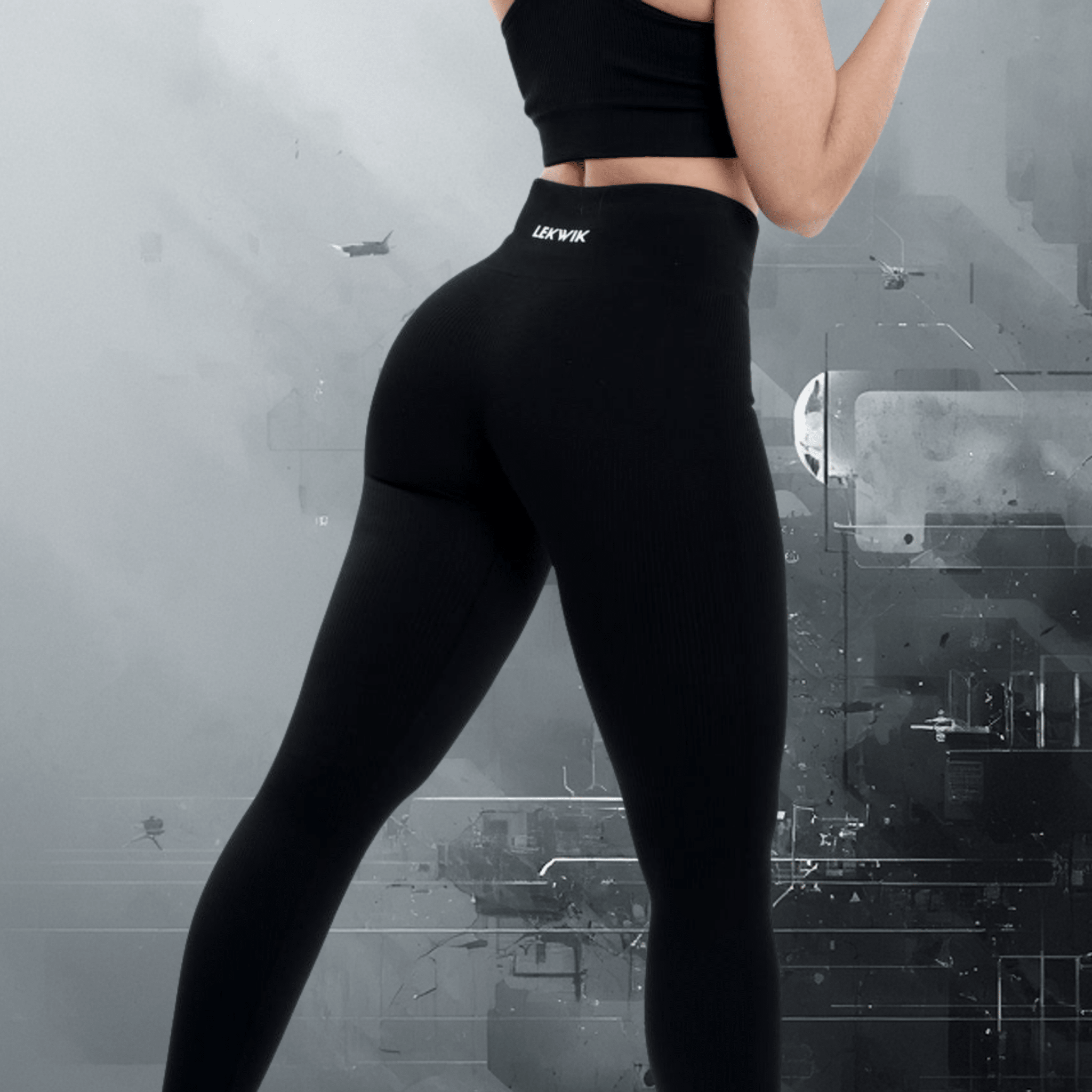 CIRCE black - High waisted leggings - Ionicfire