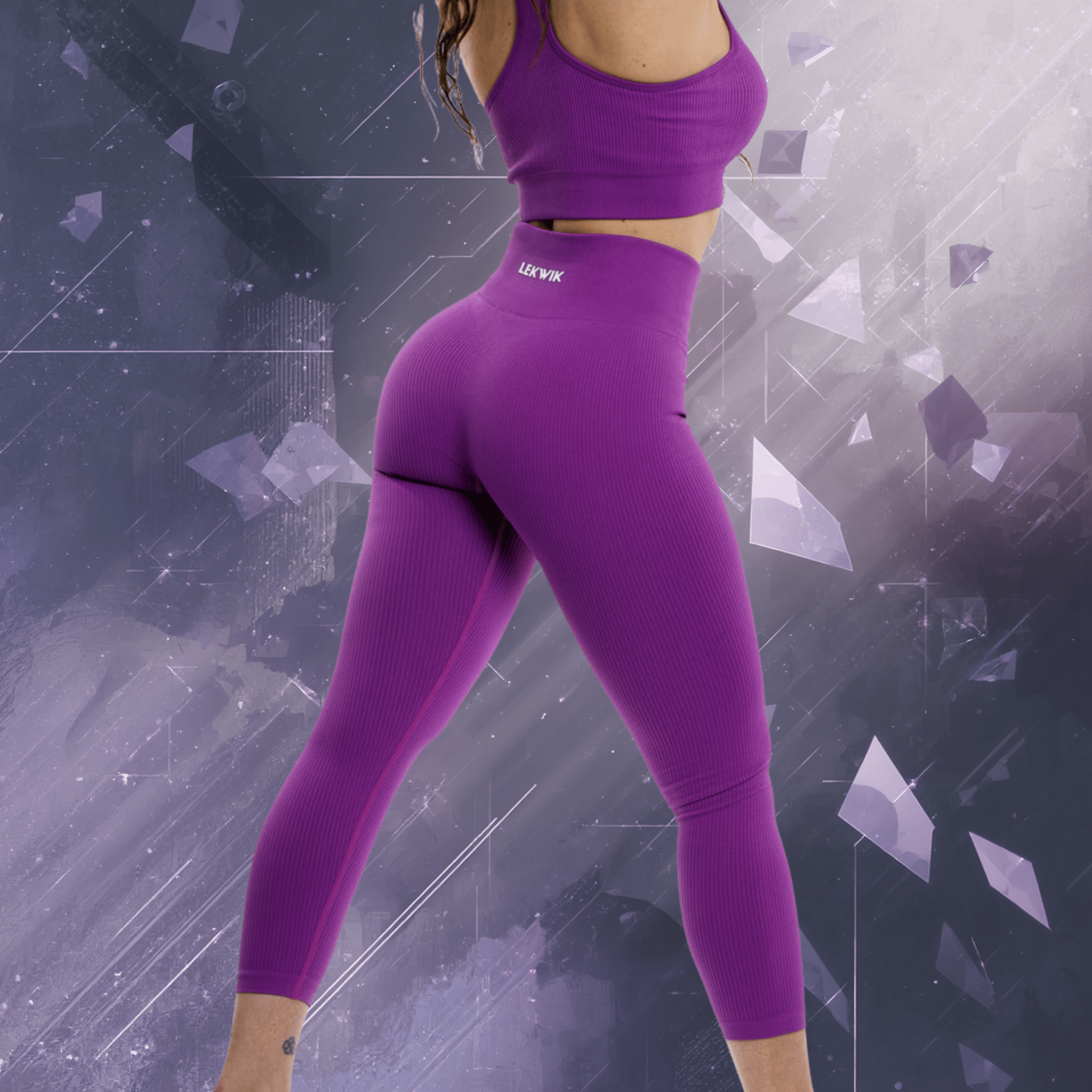 CIRCE purple - High waisted leggings - Ionicfire