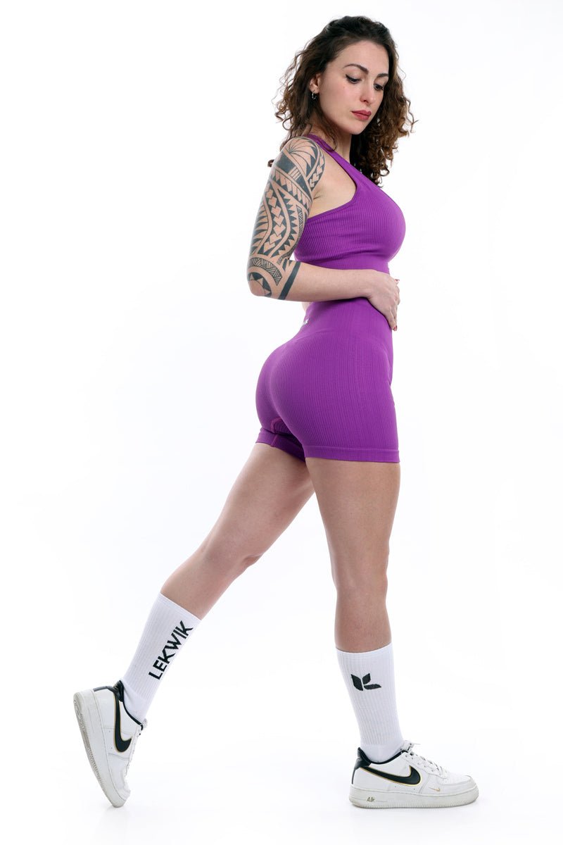 CIRCE purple - High waisted shorts - Ionicfire