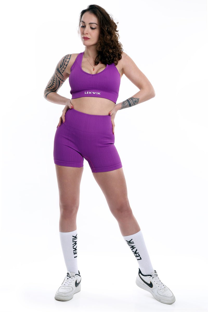 CIRCE purple - High waisted shorts - Ionicfire