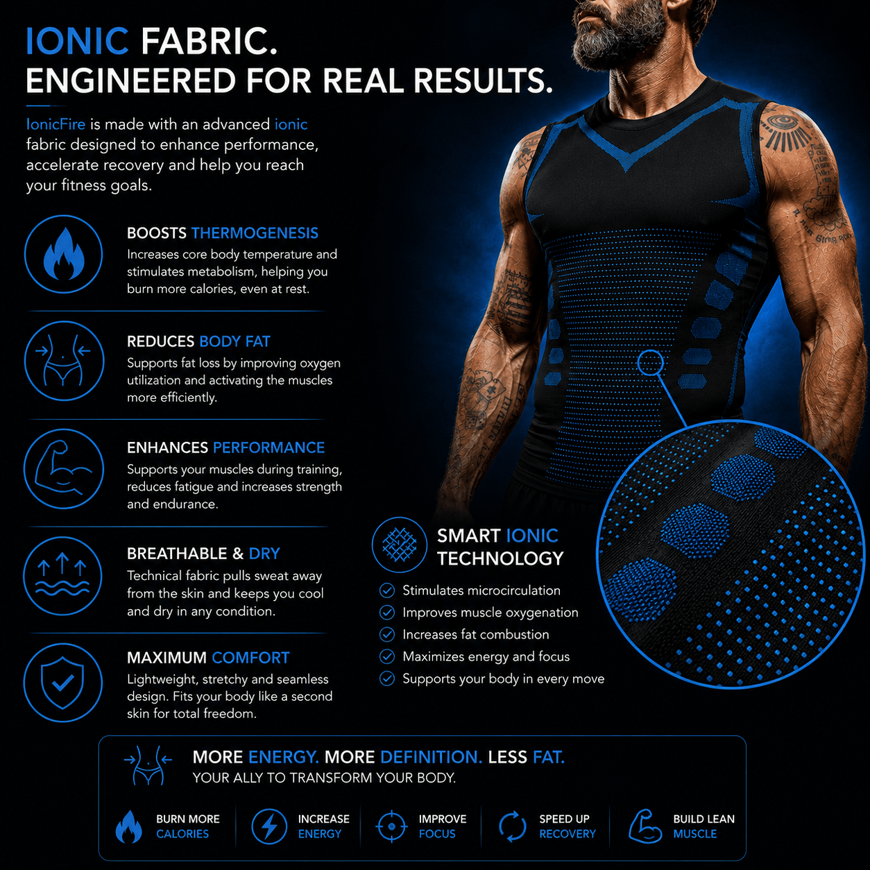 IONIC SHIRT - INSTANT SHAPING - Ionicfire
