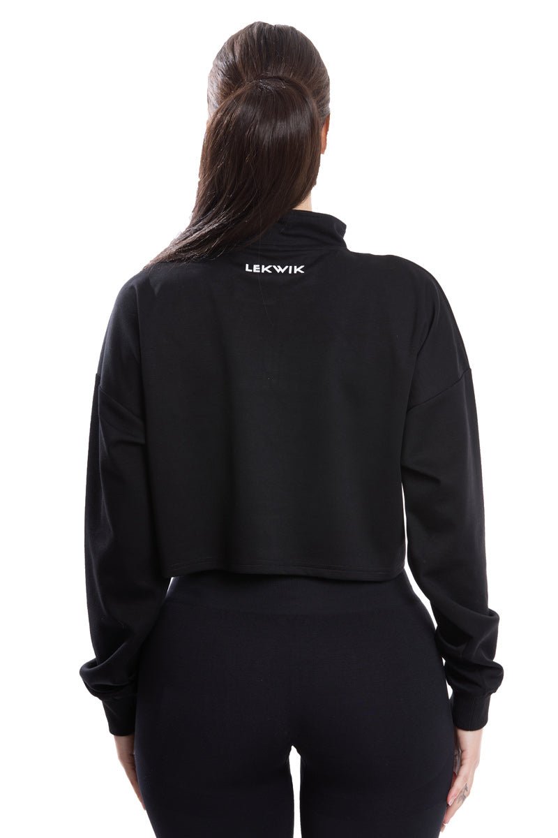 IRIS black - Cropped Sweatshirt - Ionicfire