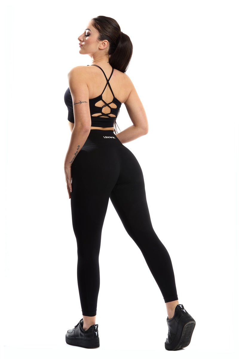 POLLY black - High waisted leggings - Ionicfire